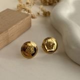 Aurex Medusa Crest Stud Earrings