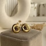 Aurex Medusa Crest Stud Earrings