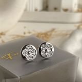 Clovéra Pavé Stud Earrings