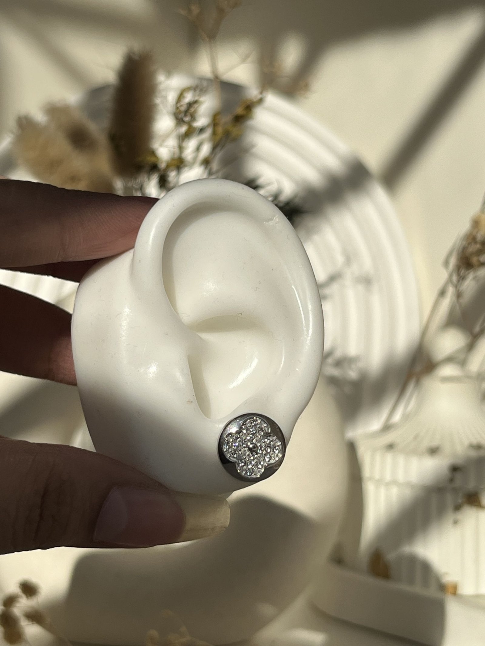 ClovΓ©ra PavΓ© Stud Earrings