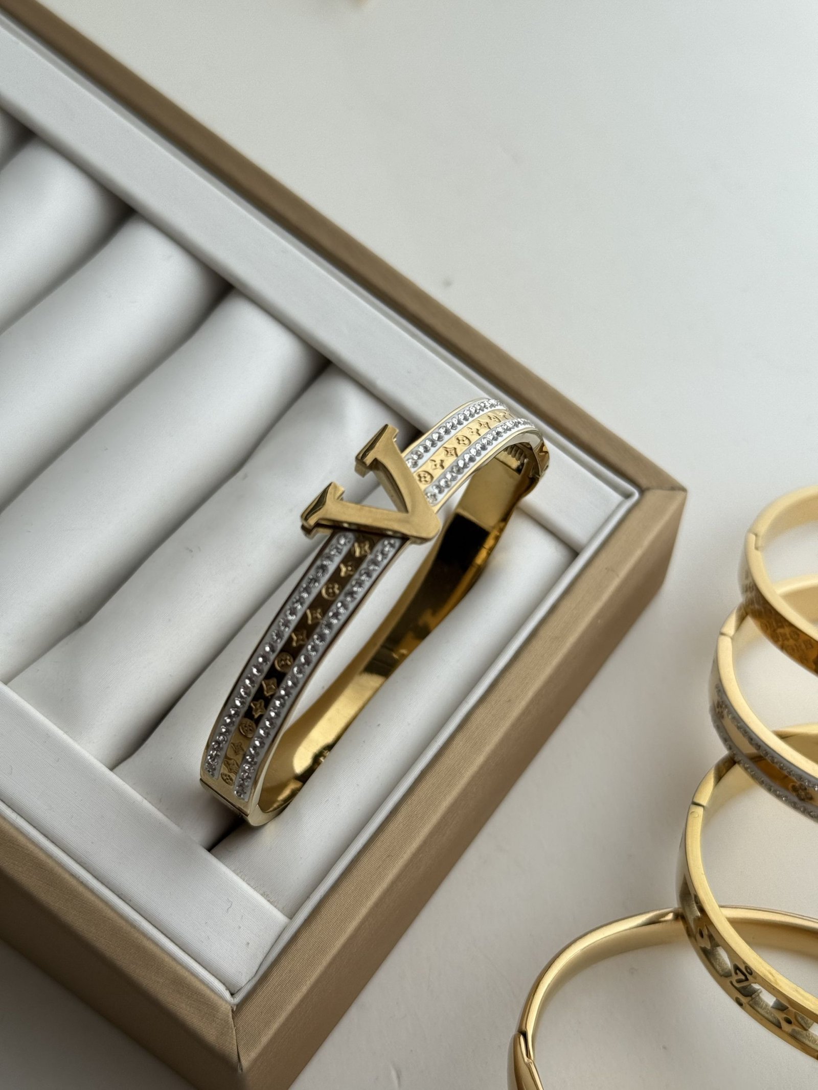 Monogram V Crystal Cuff