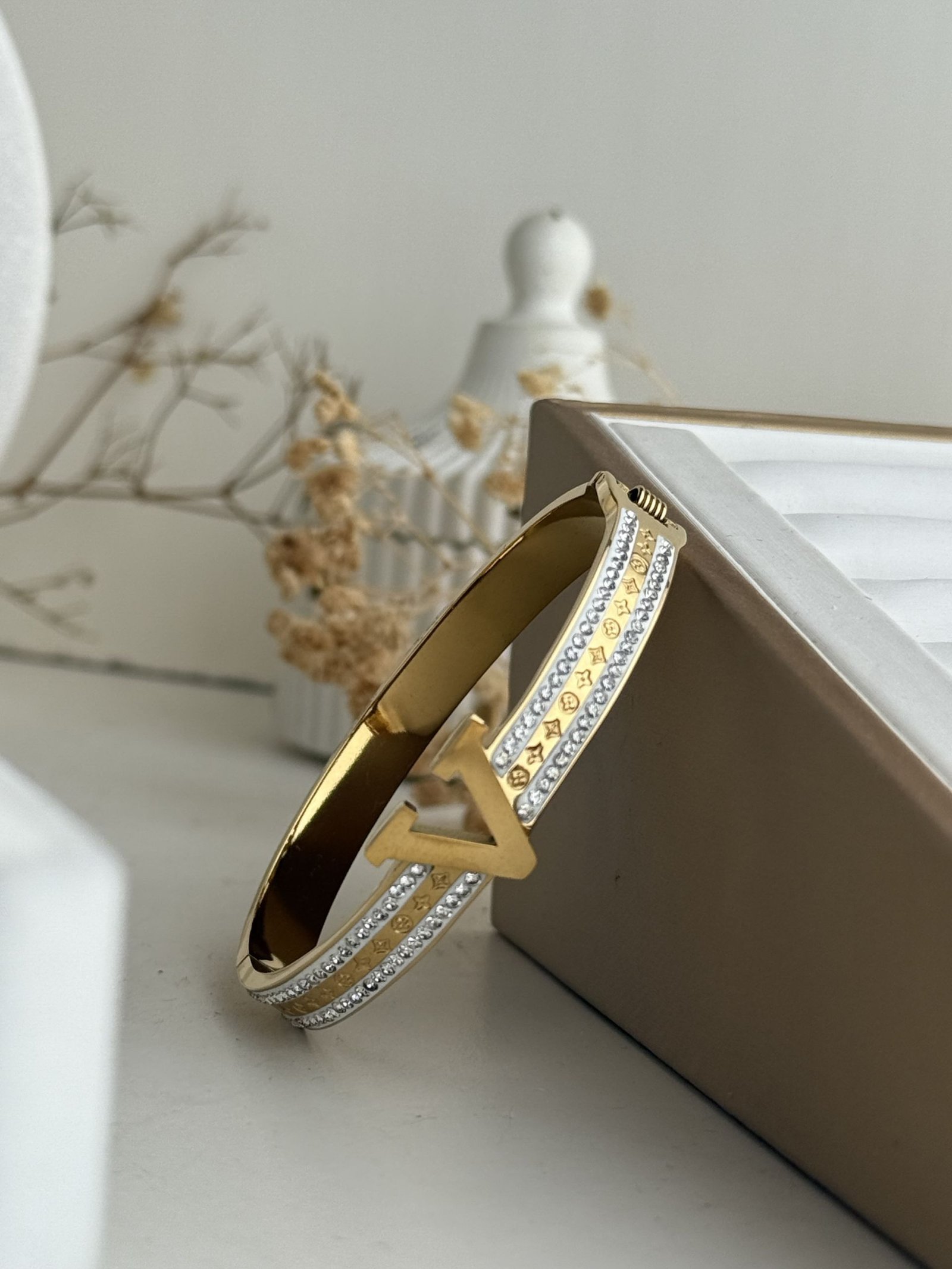 Monogram V Crystal Cuff