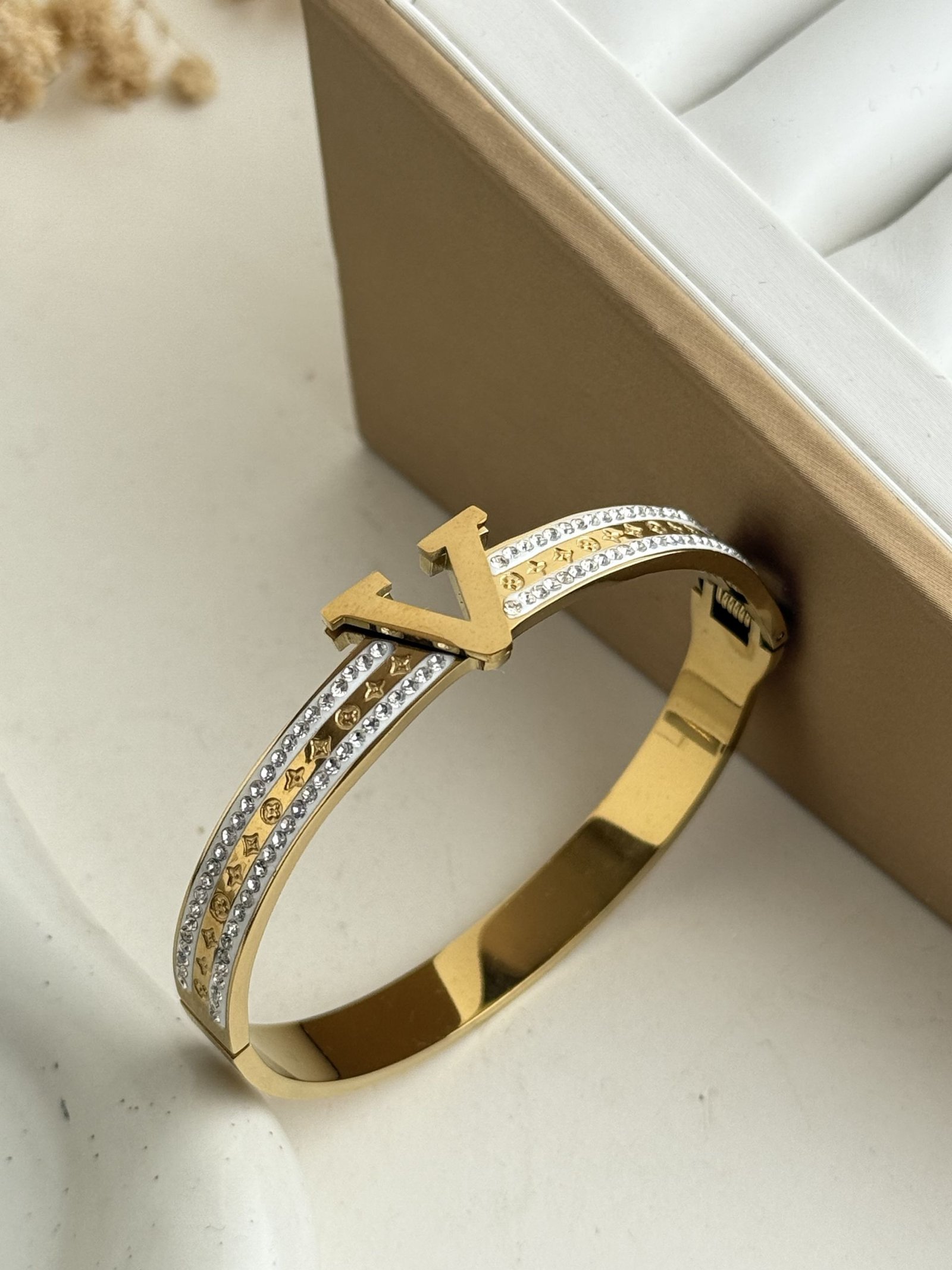 Monogram V Crystal Cuff