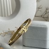 Monogram Chain Accent Cuff