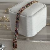 Multi-Color Crystal Tennis Bracelet