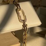 Celestia Pavé Oval Chain Bracelet