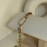 Celestia Pavé Oval Chain Bracelet