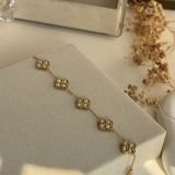 Mini Clover Crystal Bracelet