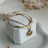 Amora Heart Layered Chain Bracelet