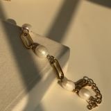 Lunara Pearl Link Chain Bracelet