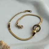 Rivéra Lock Snake Chain Bracelet