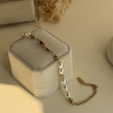 Aurielle Pearl Bar Chain Bracelet