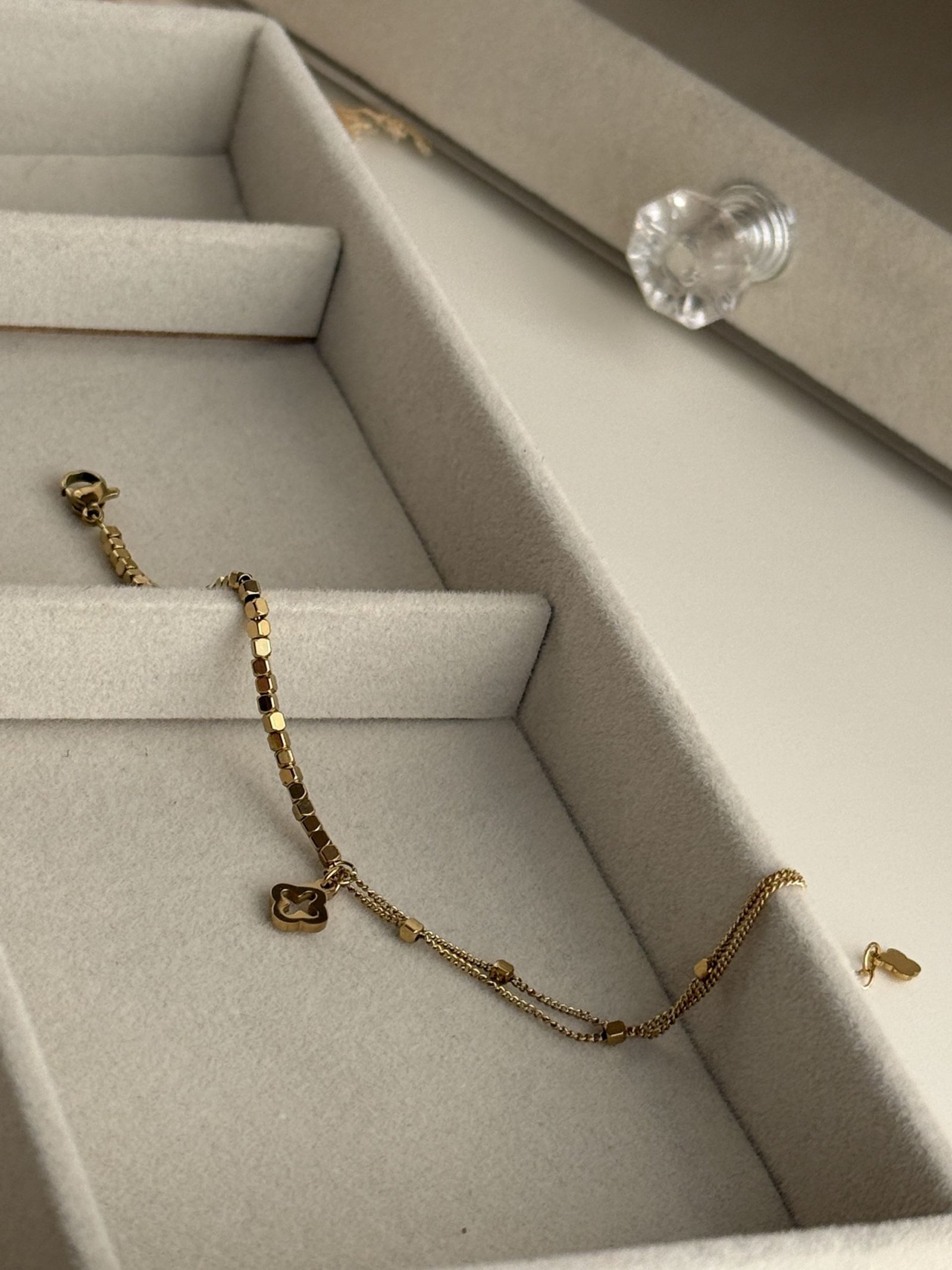 Celestia Duo Clover Chain Bracelet