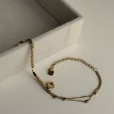 Celestia Duo Clover Chain Bracelet