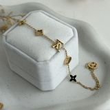 Petit Fleur Crystal Charm Bracelet