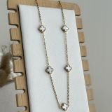 Elvara Mini Clover Station Necklace