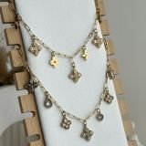 Aurevia Crystal Bloom Station Necklace
