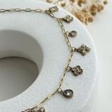 Aurevia Crystal Bloom Station Necklace