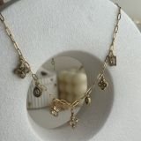 Aurevia Crystal Bloom Station Necklace