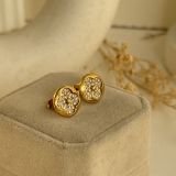 Clovéra Pavé Stud Earrings
