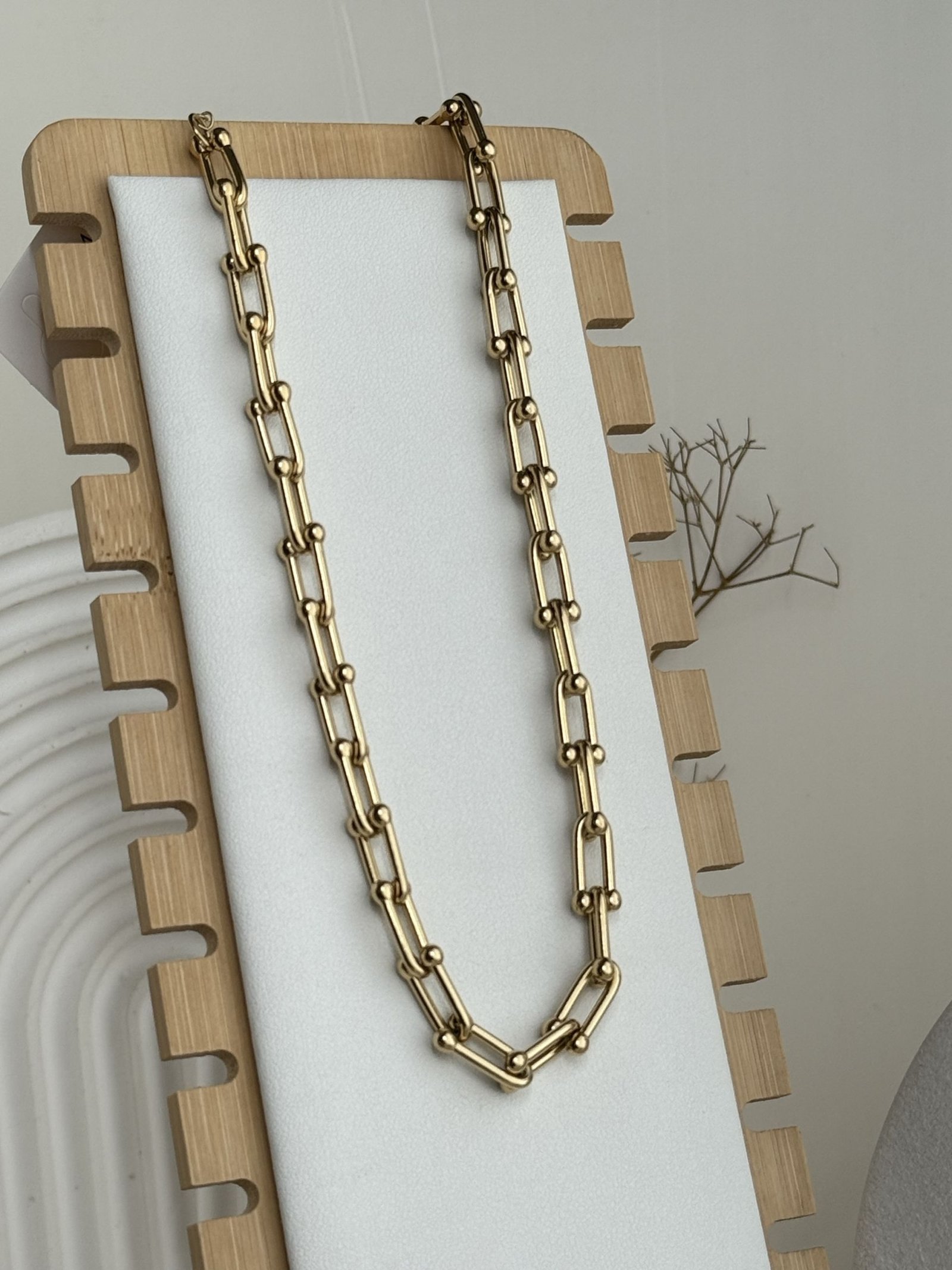 Aurelia Paperclip Statement Chain Necklace
