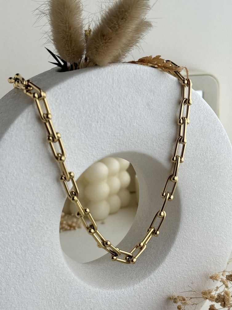 Aurelia Paperclip Statement Chain Necklace