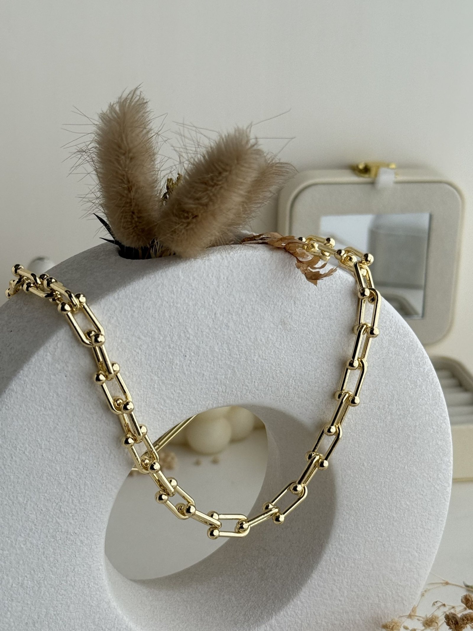 Lunara U-Link Gold Chain Necklace