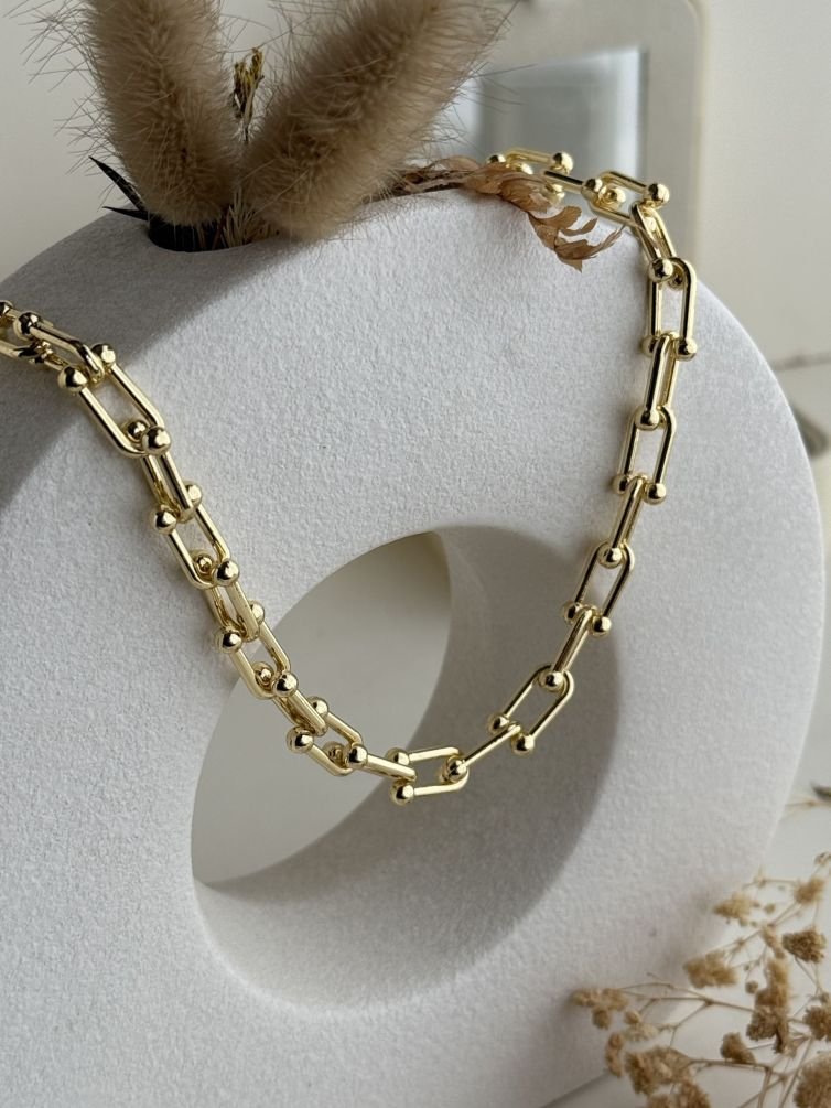 Lunara U-Link Gold Chain Necklace