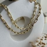 Lunara U-Link Gold Chain Necklace