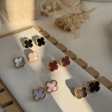 Alhambra Luxe Clover Stud Earrings(13mm)