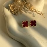 Alhambra Luxe Clover Stud Earrings(13mm)