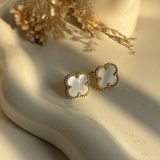 Alhambra Luxe Clover Stud Earrings(13mm)