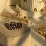 Alhambra Luxe Clover Stud Earrings(13mm)