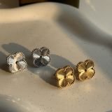 Alhambra Radiant Clover Stud Earrings