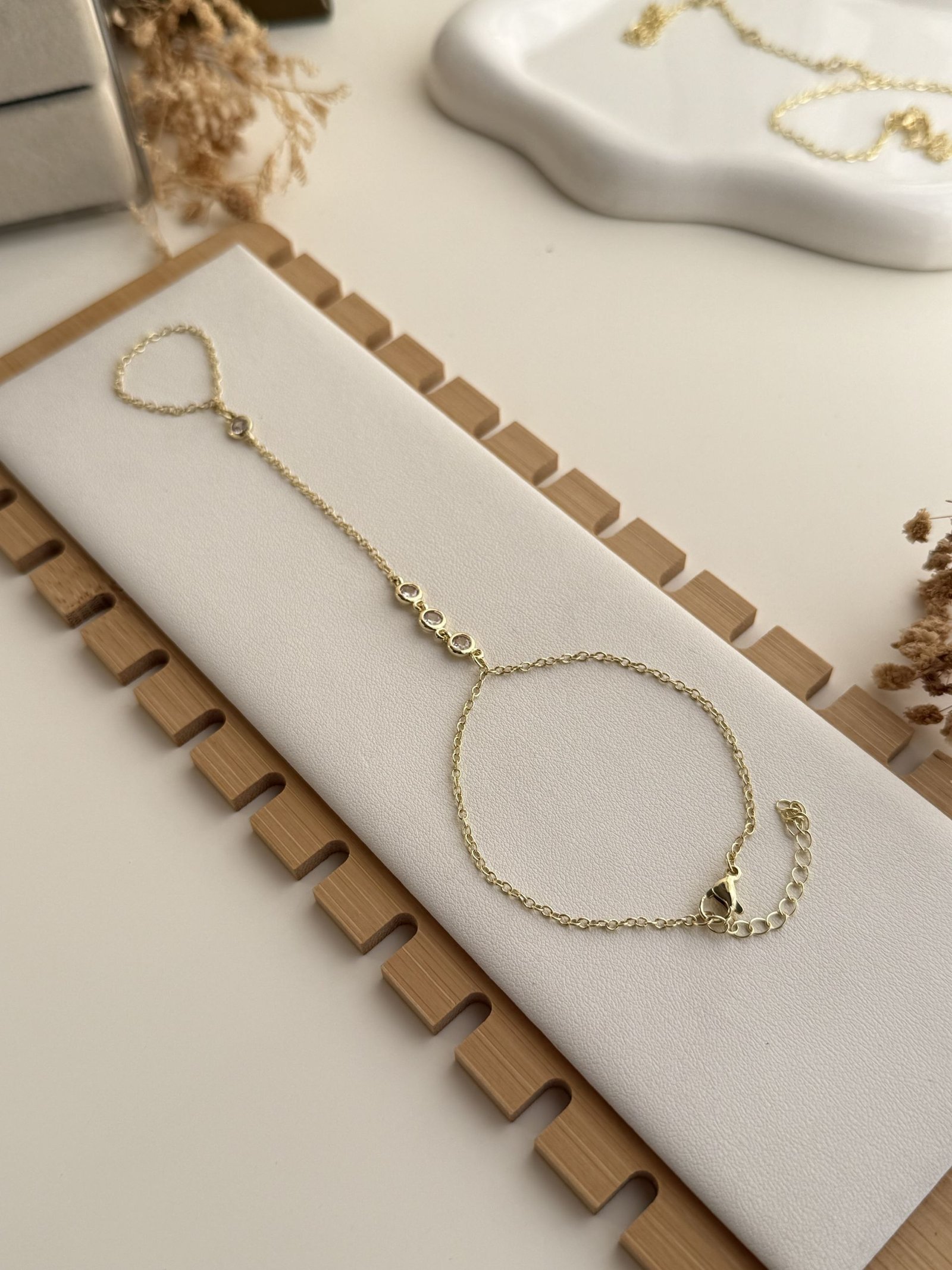 Celestia Spark Hand Chain Bracelet