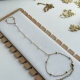 Aurielle Pearl Hand Chain Bracelet