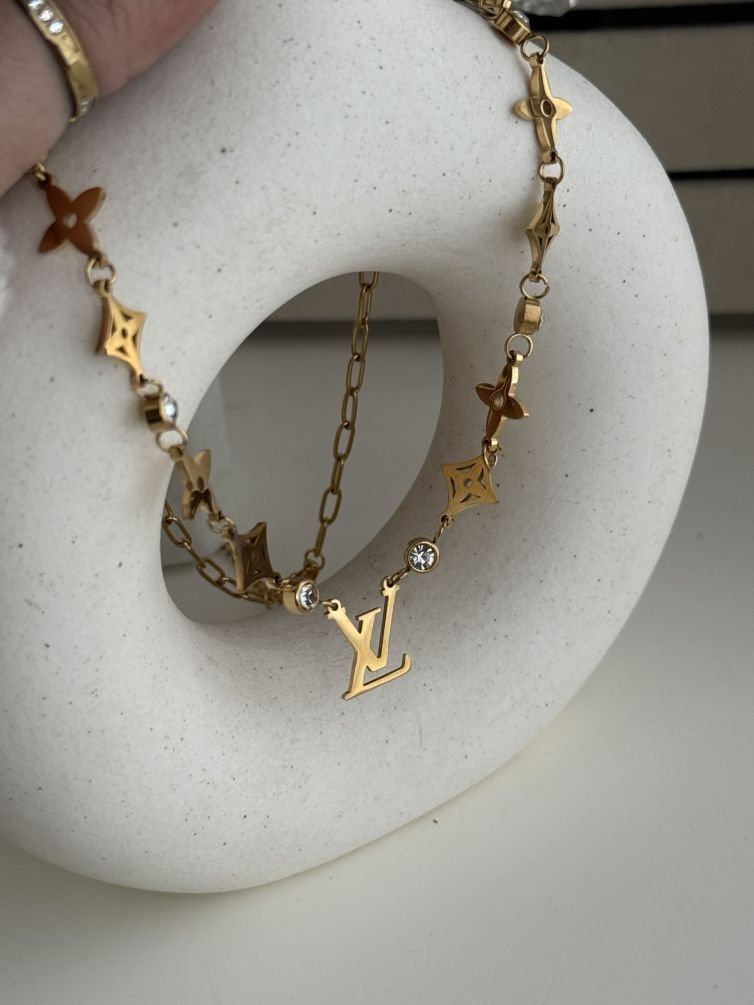 Iconéa Monogram Charm Chain Necklace