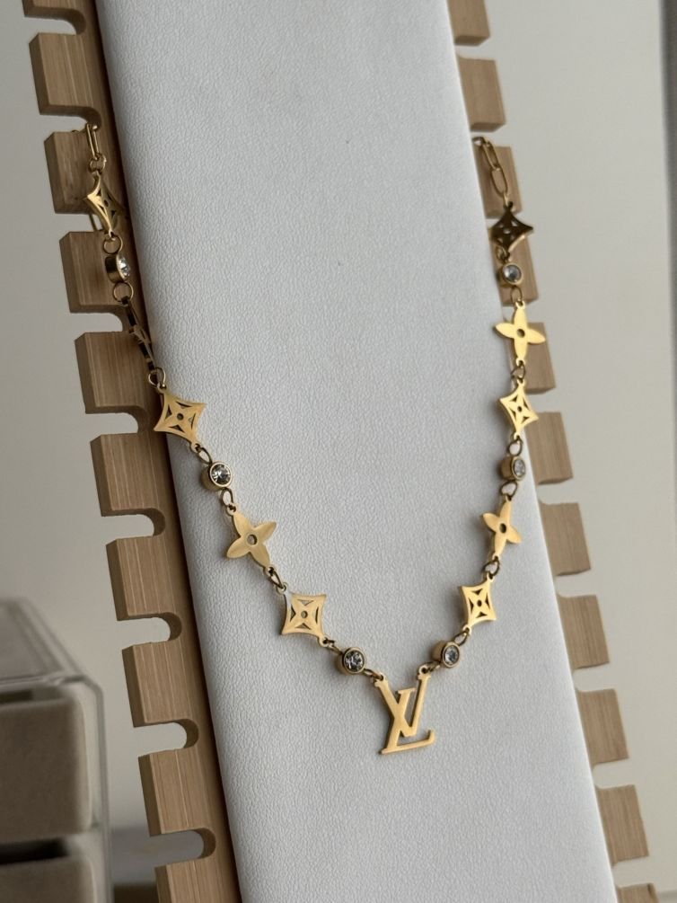 Iconéa Monogram Charm Chain Necklace