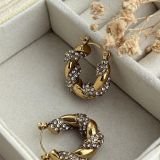 Aurelia Twist Pavé Hoops