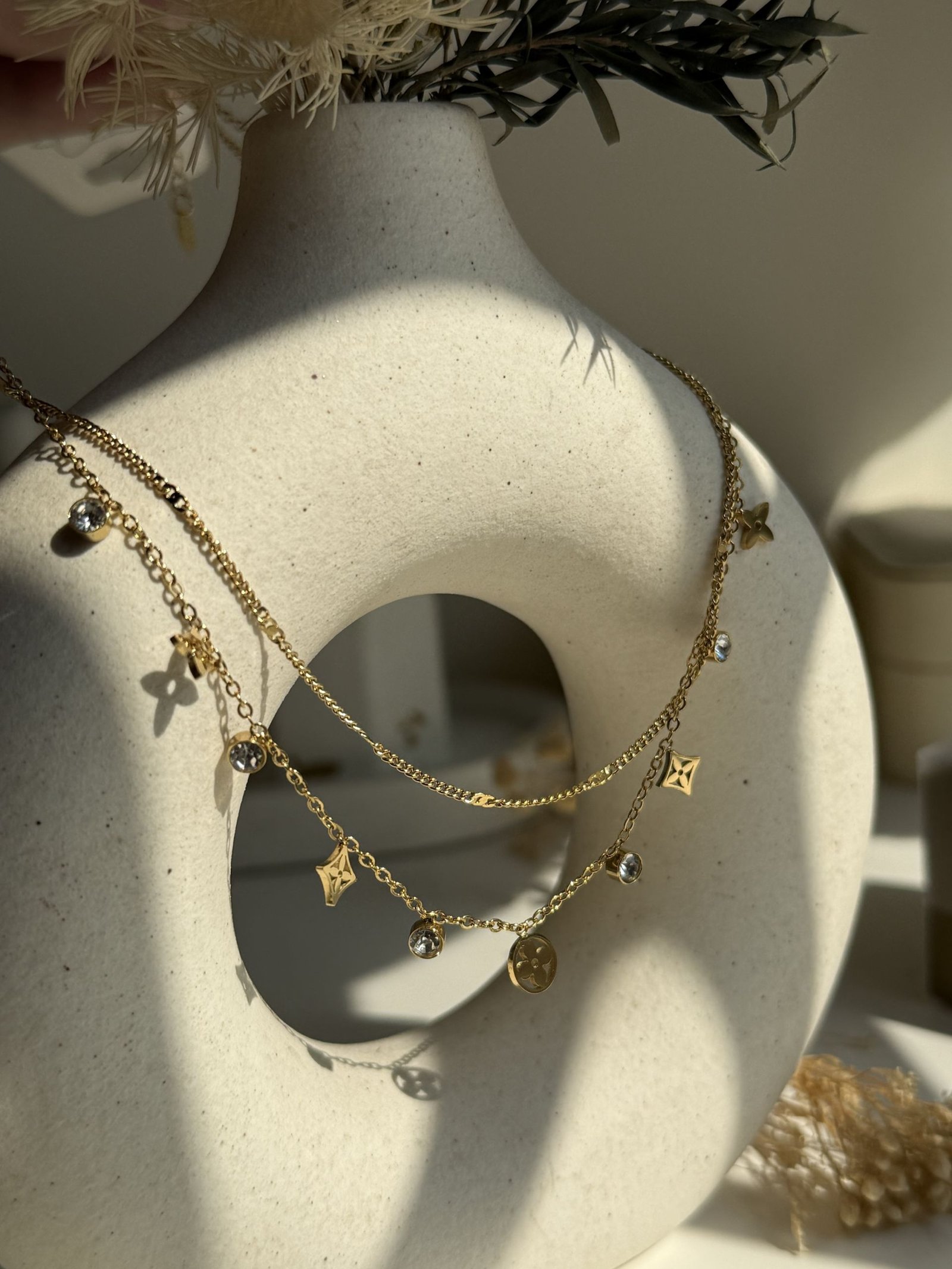 AurΓ©lia Layered Charm Necklace