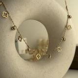 Floréa Crystal Charm Chain Necklace