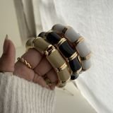 Aurevia Bamboo Enamel Cuff