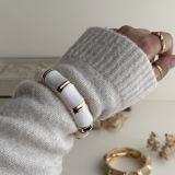 Aurevia Bamboo Enamel Cuff