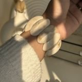 Geometric Resin Stretch Cuff