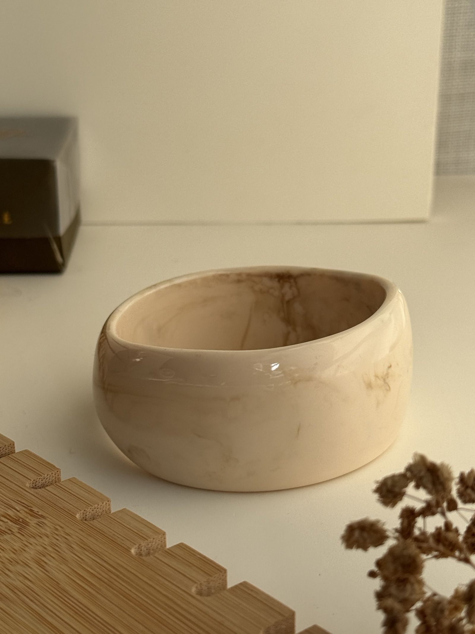 Ivory Marble Luxe Cuff