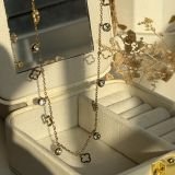Floréa Crystal Charm Chain Necklace