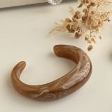 Marbled Resin Open Cuff