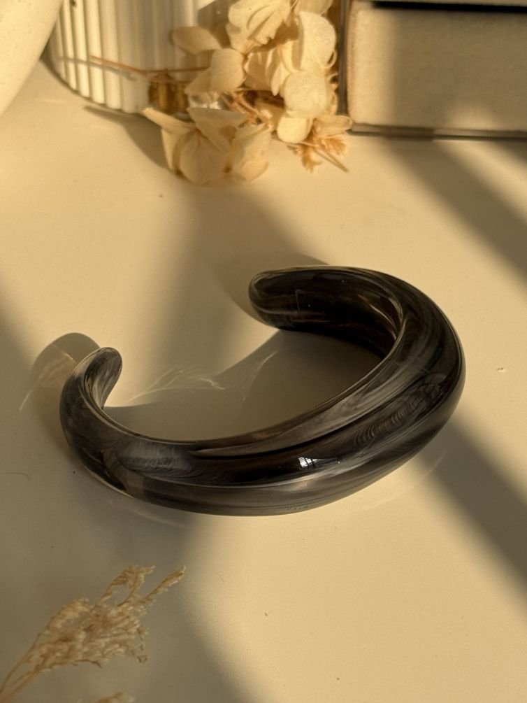 Marbled Resin Open Cuff