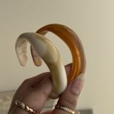 Amber Marble Resin Cuff