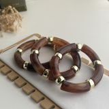 Amber Vein Resin Stretch Cuff